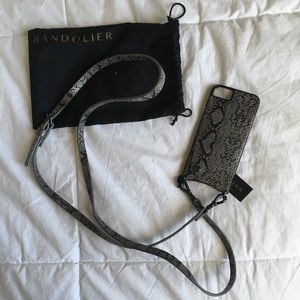 NWT Bandolier snake skin phone case